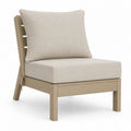 Garten-Loungesessel ohne Armlehnen 70 x 84 x 82 cm Aluminium Polyester Beige Taupe